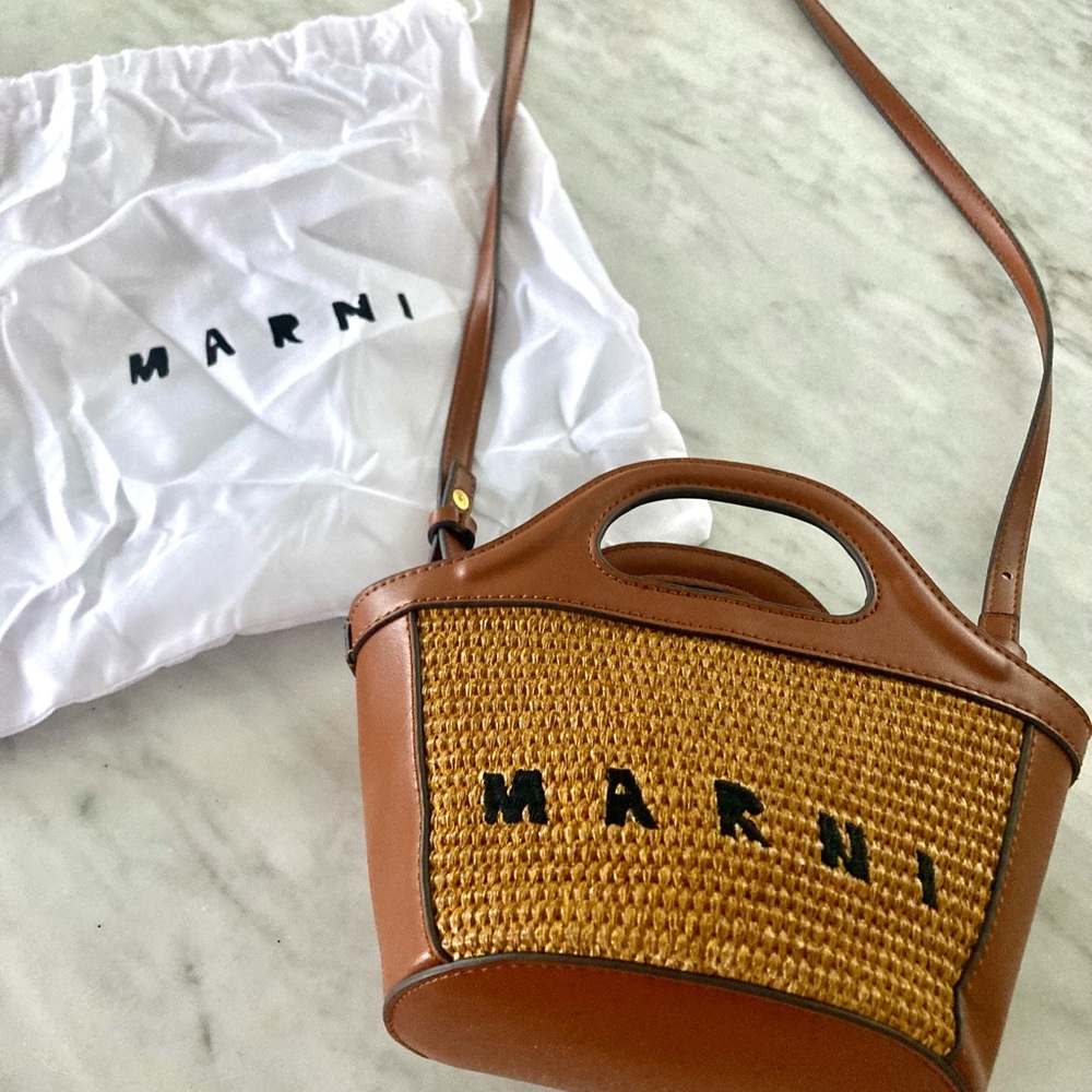 Marni mini tote with detachable crossbody strap